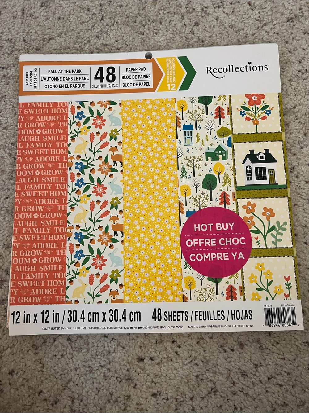 Craft paper - Recollections Fall at the Park Paper Pad